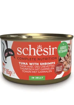 Hrana Umeda Pisici Schesir Ton/Creveti in Jelly 85g