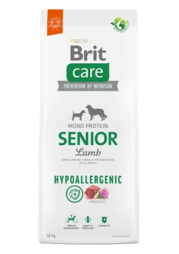 Hrana Uscata pentru Caini Brit Care Hypoallergenic Senior Miel si Orez 12kg