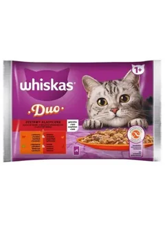 Whiskas Plicuri Hrana Umeda 4x85g Vita Si Pasare si Miel Si Rata