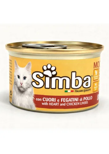 Mousse pentru Pisici Simba Inima Pui Ficat 85g