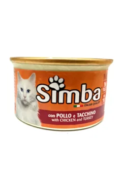 Mousse pentru Pisici Simba Pui/Curcan 85g