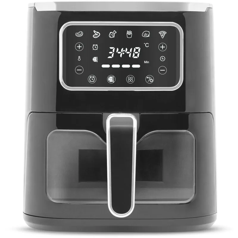 Friteuza Fara Ulei Bewello 5L 1450W Buton Tactil Negru
