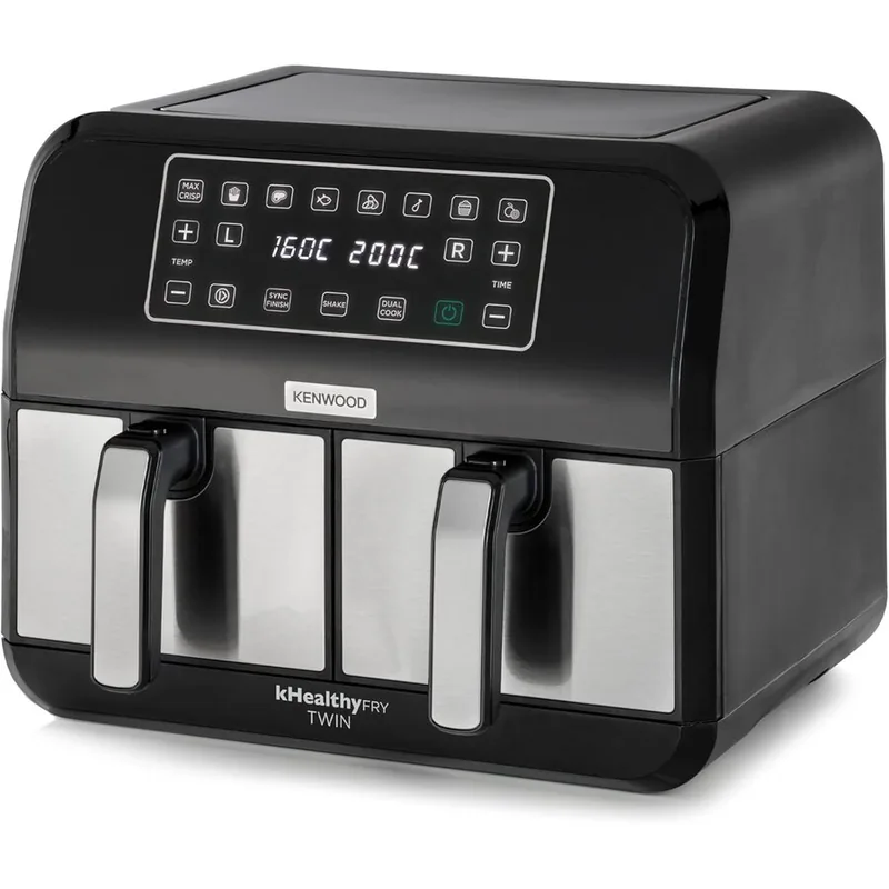 Kenwood kHealthy Fry 1700W 2x4L 8 Programe Touch Display Negru