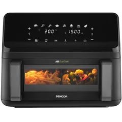 Friteuza cu Aer Cald Sencor Dubla Digital 2x4.5L 2700W