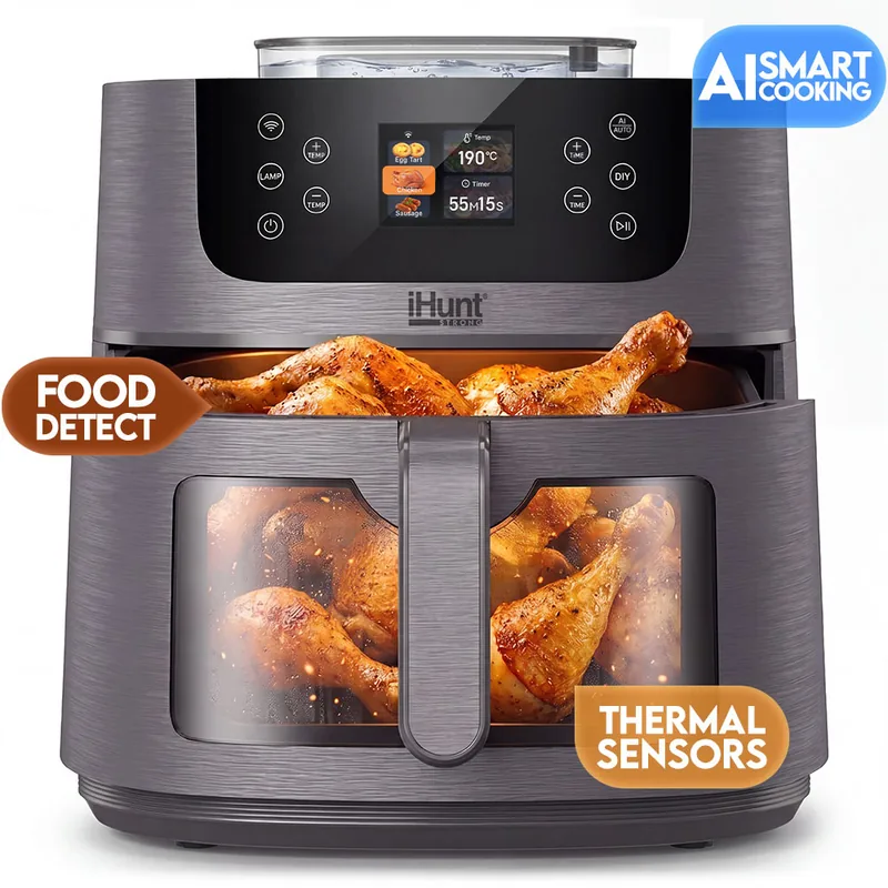 Friteuza cu Aer Cald iHunt Bro Air Fryer AI Steam cu Rotisor