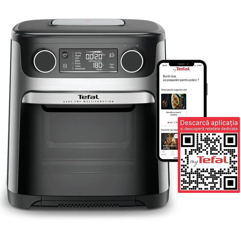 Tefal Easy Fry Multifunction FW556DE0 15L Argintiu si Negru
