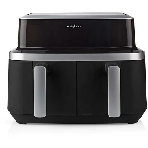 Friteuza cu Aer Cald Nedis 2x4.2L 2600W 2 Zone 10 Moduri Negru