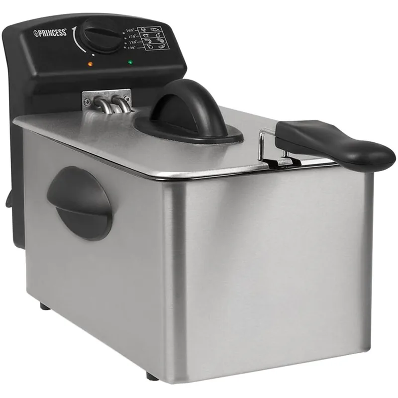 Friteuza Princess 4L 2000W Argintiu Negru
