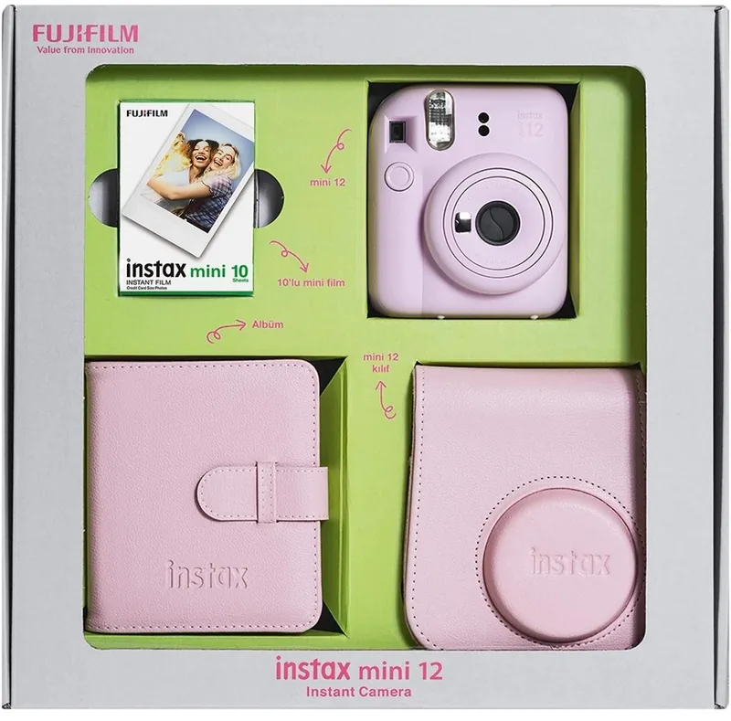 Fujifilm Instax Mini 12 Bundle Box Blossom Pink