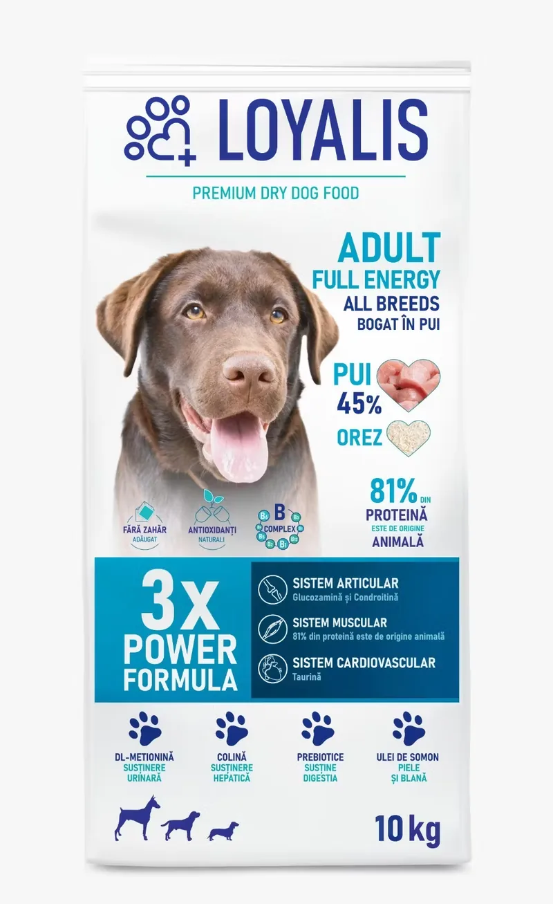 Hrana Uscata Loyalis Full Energy Adult Pui 10kg