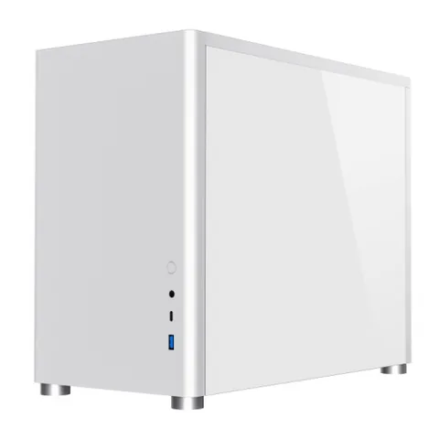 Gamemax Spark Mini Tower Geam Temperat Alb