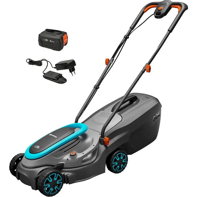 Gardena PowerMax 32/18V P4A Set 4.0Ah 18V Negru Gri