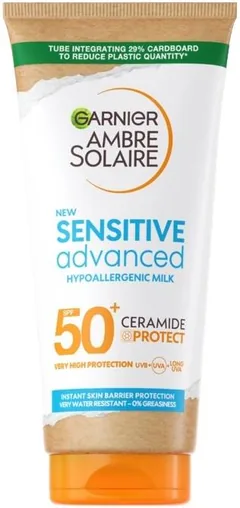 Lapte de Protectie Solara Garnier Ambre Solaire Sensitive Advanced SPF50 175ml