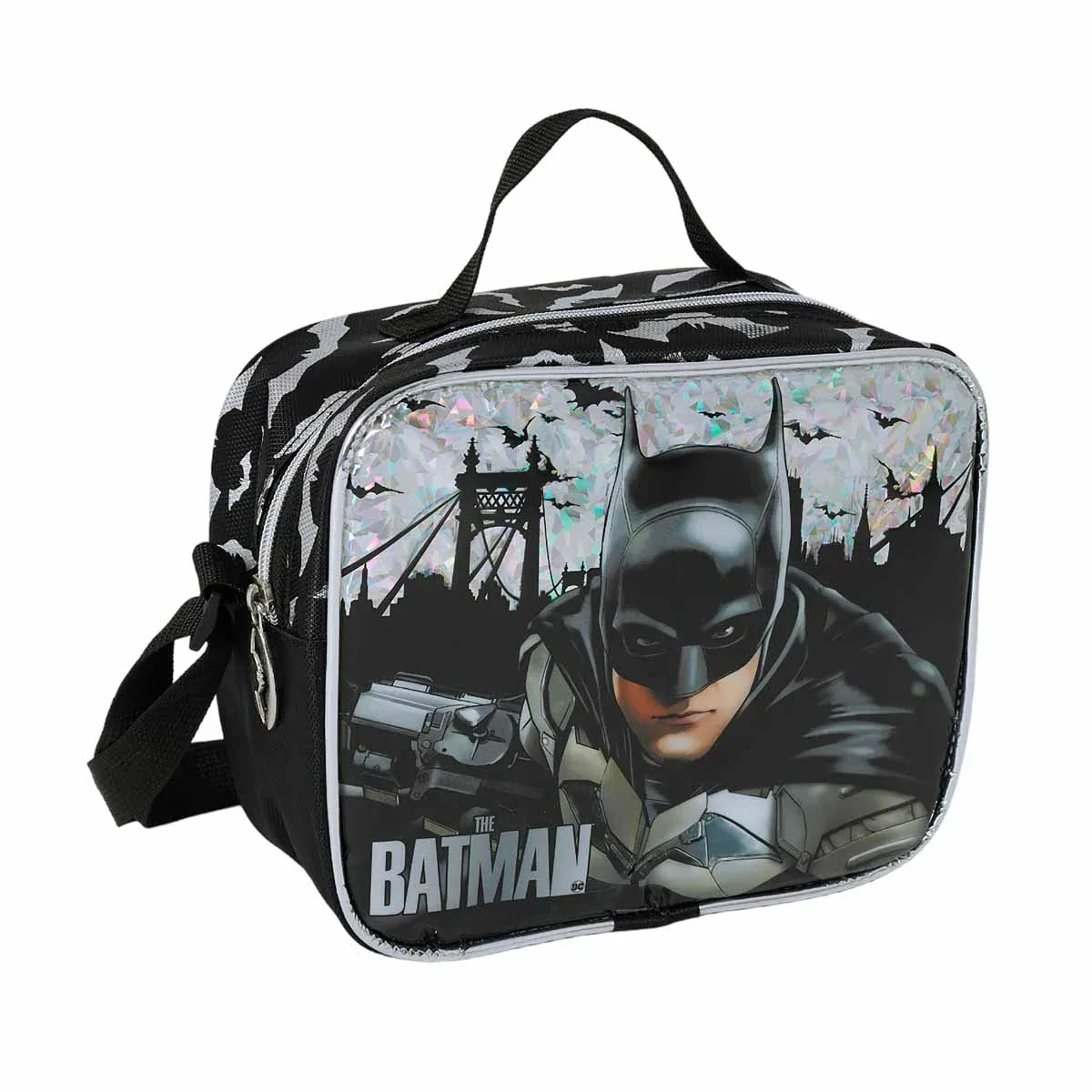 Geanta de Pranz Obm Batman Gri-Negru