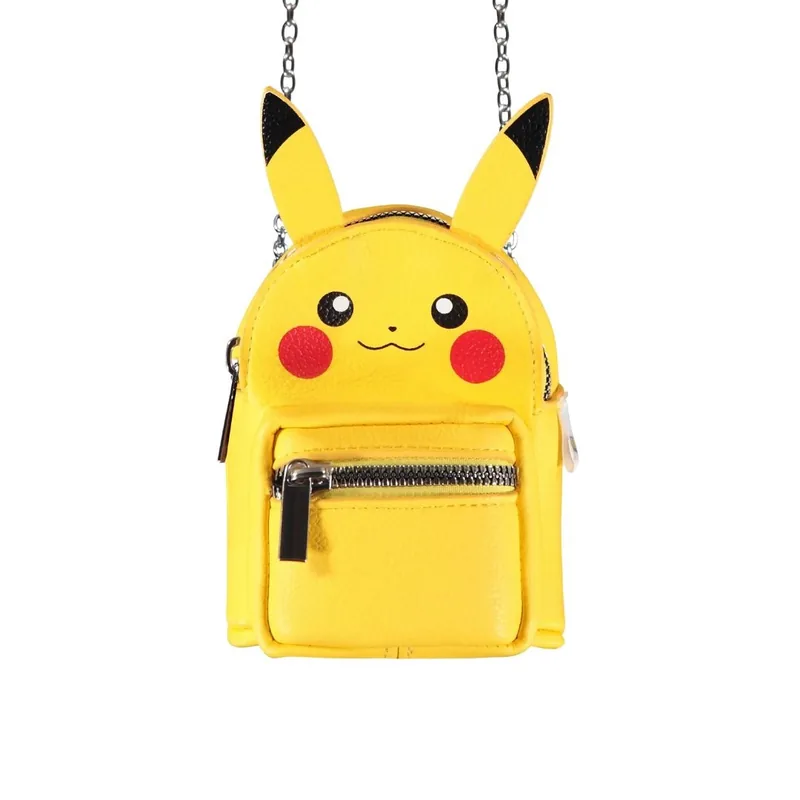 Geantă Micro Crossbody Difuzed Pokémon Pikachu cu Urechi 3D Lanț Metalic