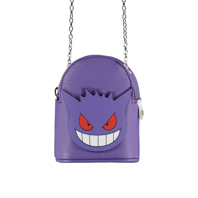 Geanta Micro Difuzed Pokemon Gengar 3D Crossbody Lant Metalic 13x10x6cm
