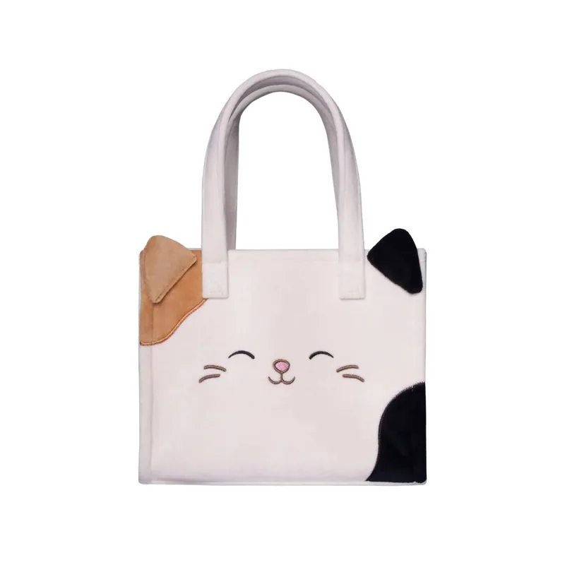 Geanta Tote Pentru Copii Difuzed Squishmallows Pisicuta Cameron 35x24x11cm Crem