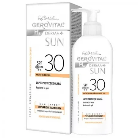 Lapte de Protectie Solara Farmec Gerovital H3 Derma+ SPF30 150ml