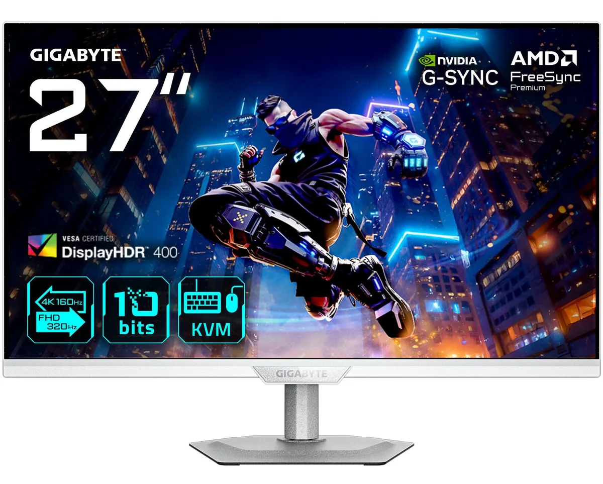 Gigabyte M27UP ICE Alb Argintiu - imagine 2