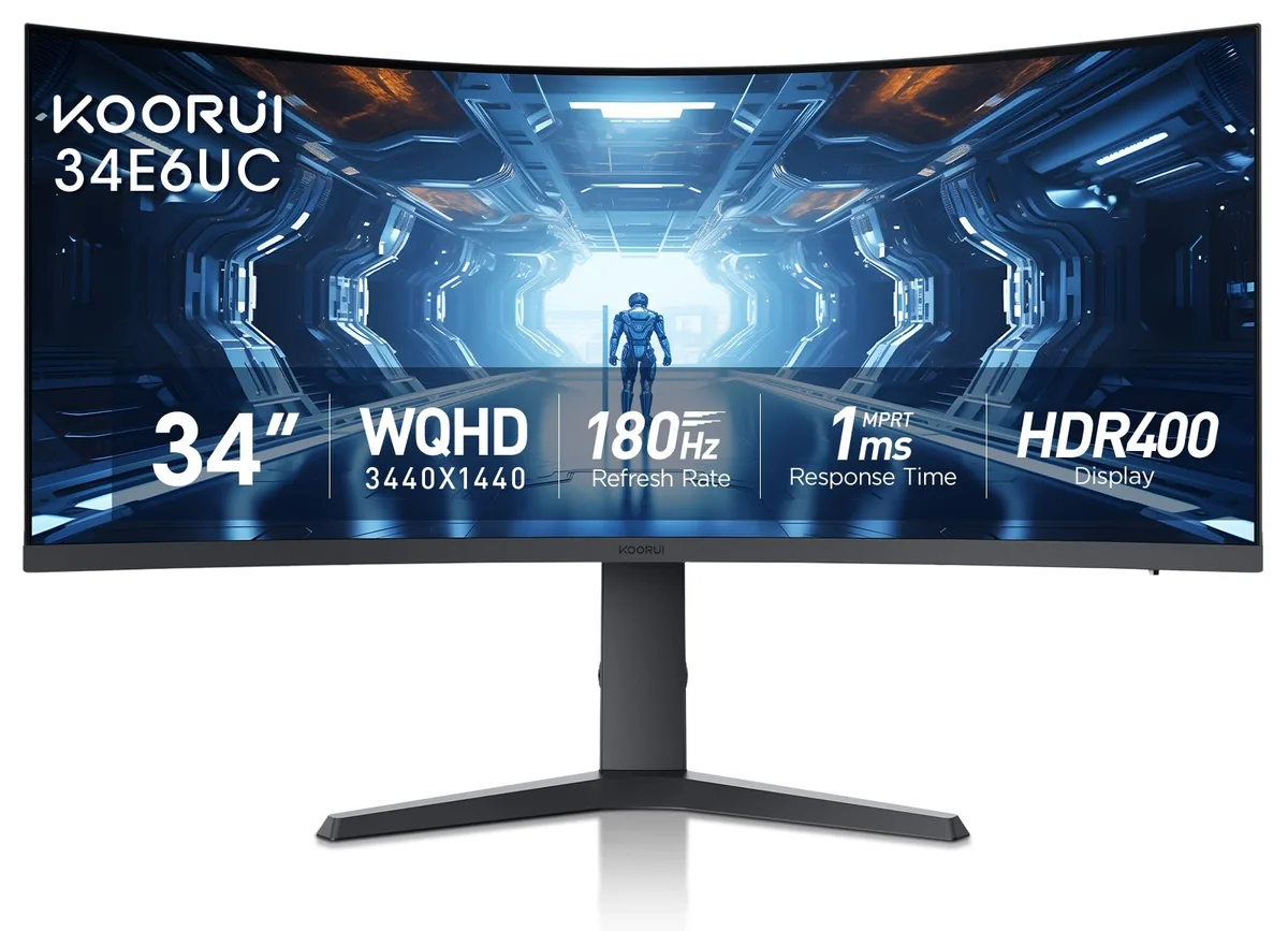 KOORUI 34E6UC 165Hz Curved