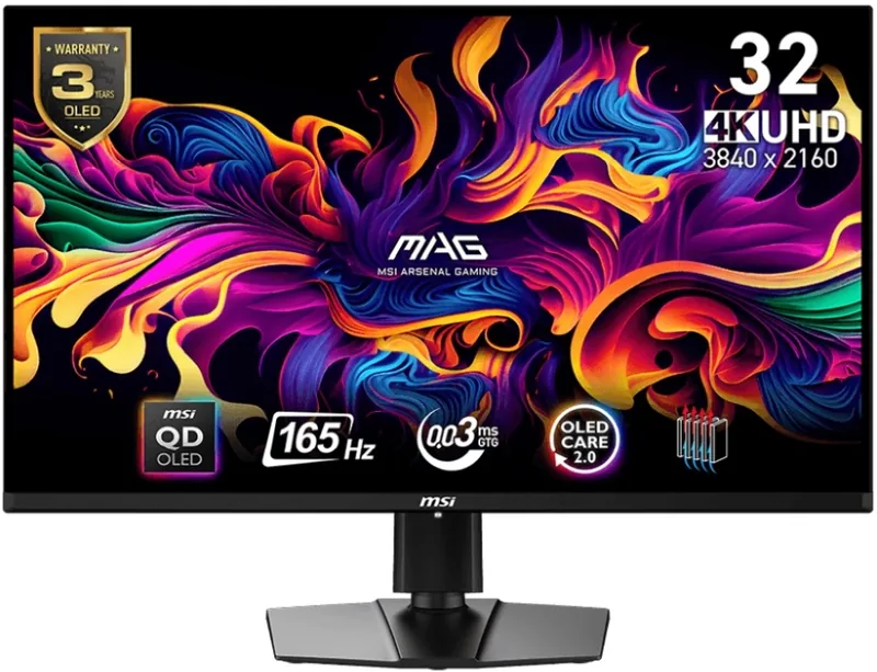MSI MAG 321UP QD-OLED Negru