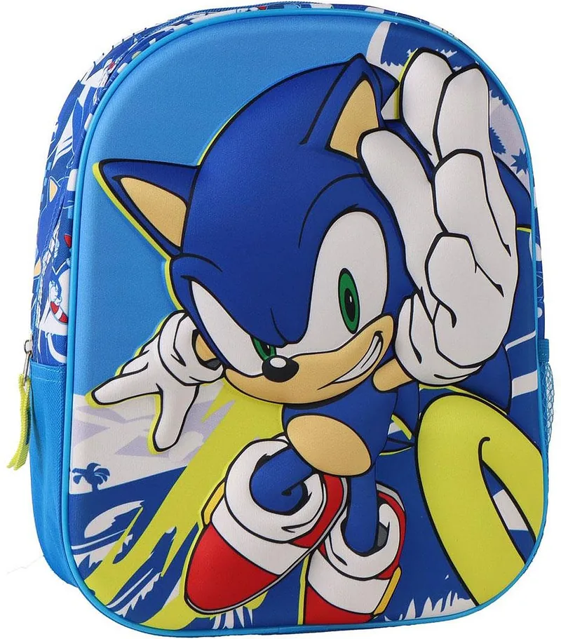 Ghiozdan 3D Cerda Sonic Pentru Gradinita Albastru