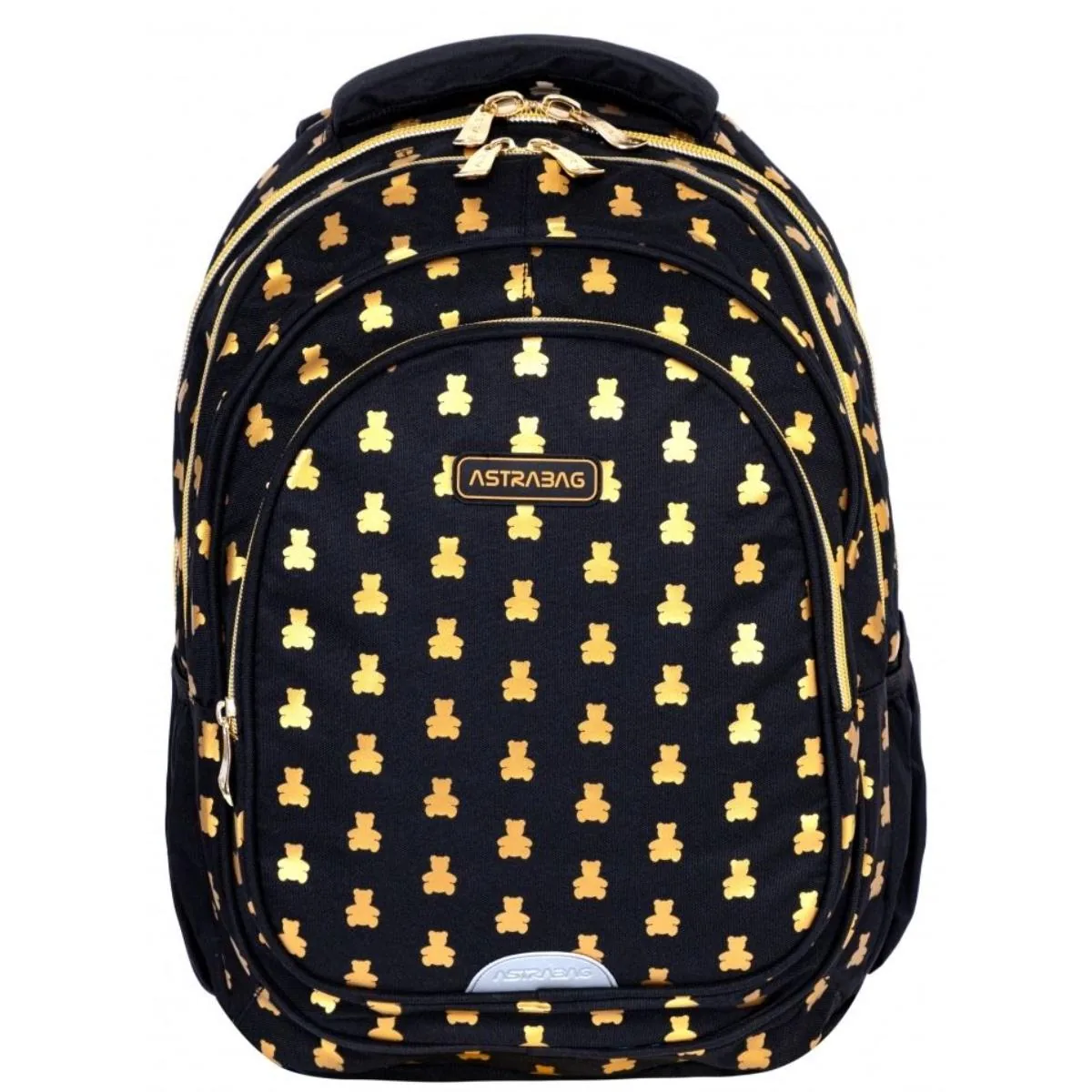 Ghiozdan AstraBag Golden Teddy 3 Compartimente