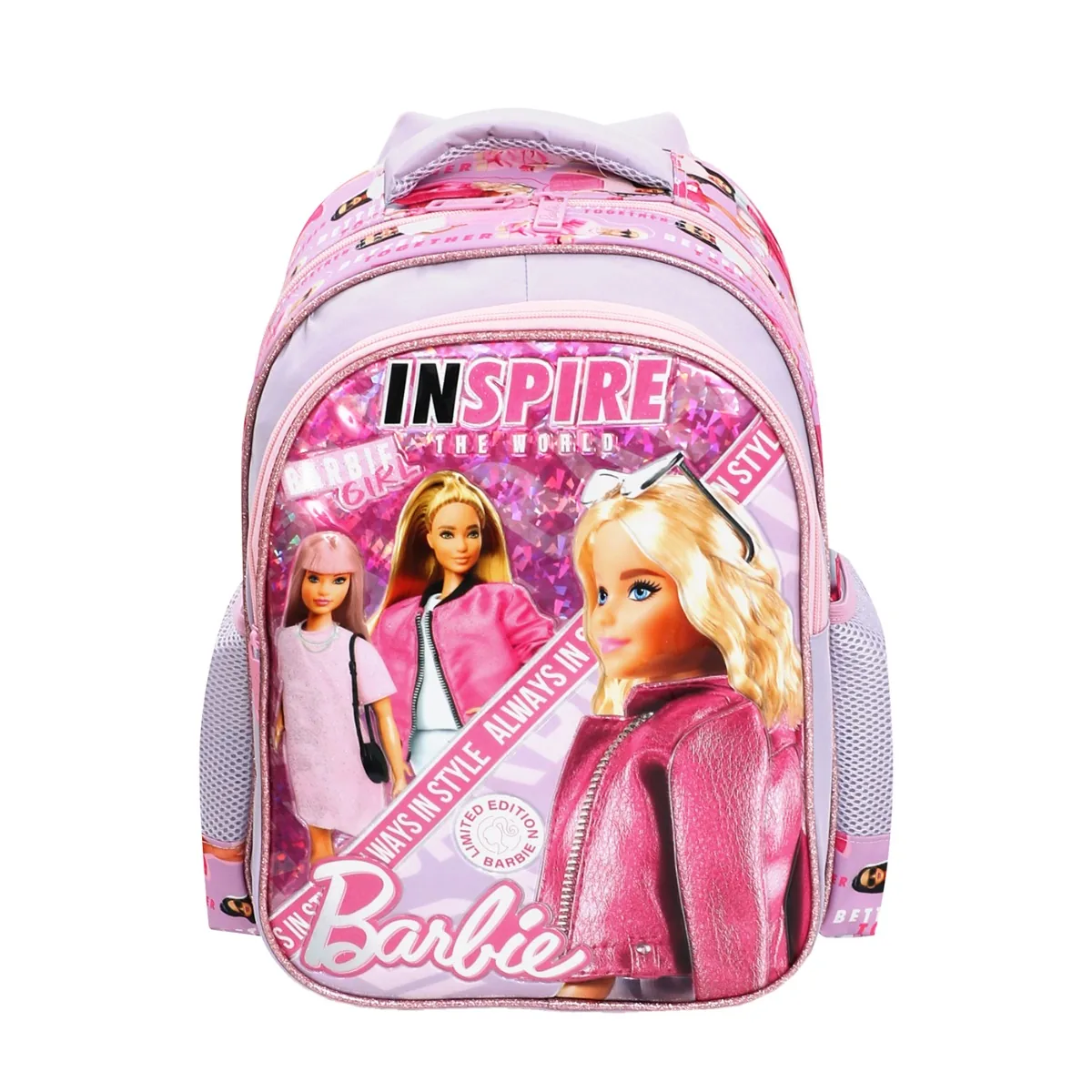 Ghiozdan Barbie Inspire The World cu 2 Compartimente