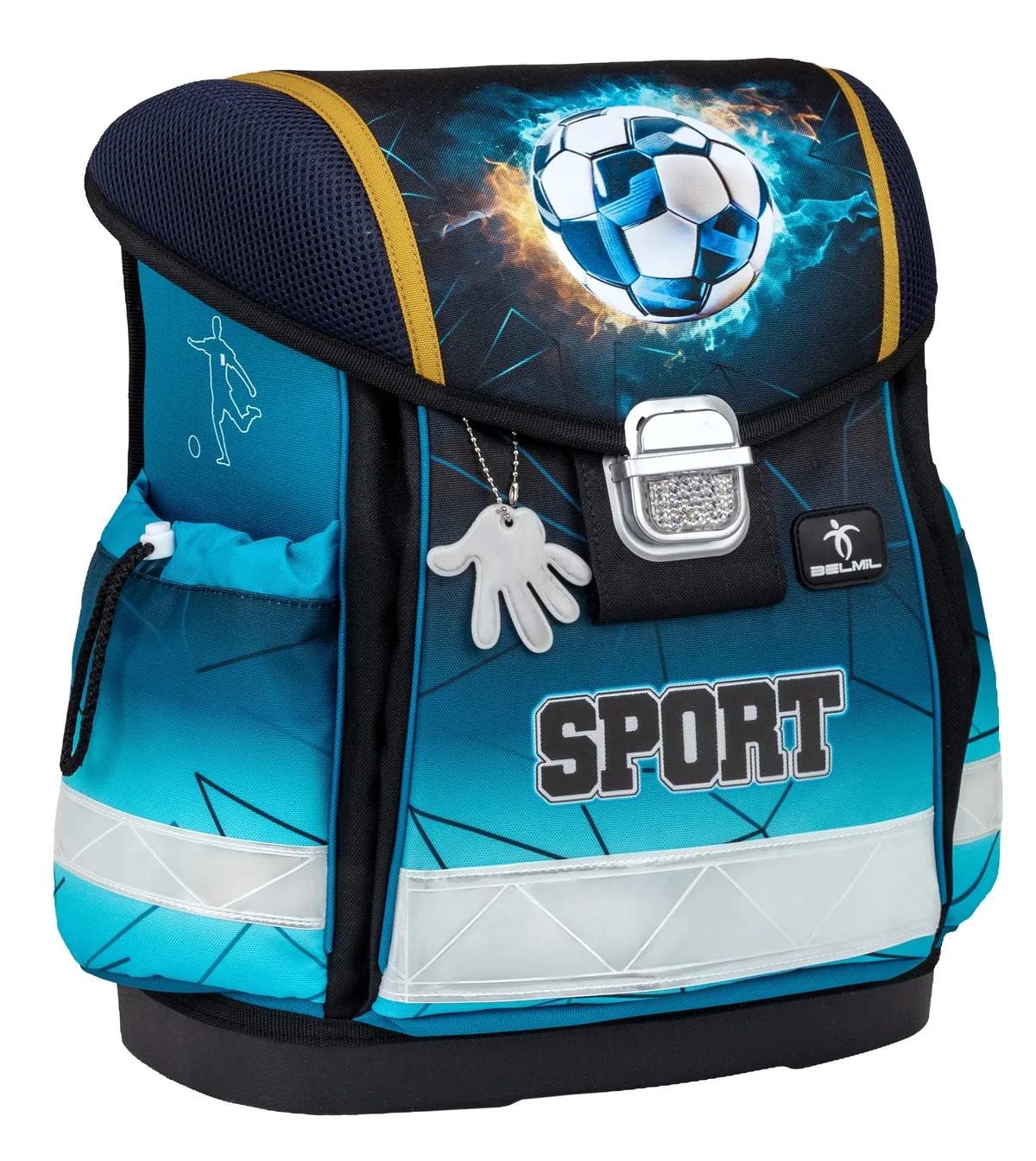 Ghiozdan Belmil Classic Fire Football 1 Compartiment