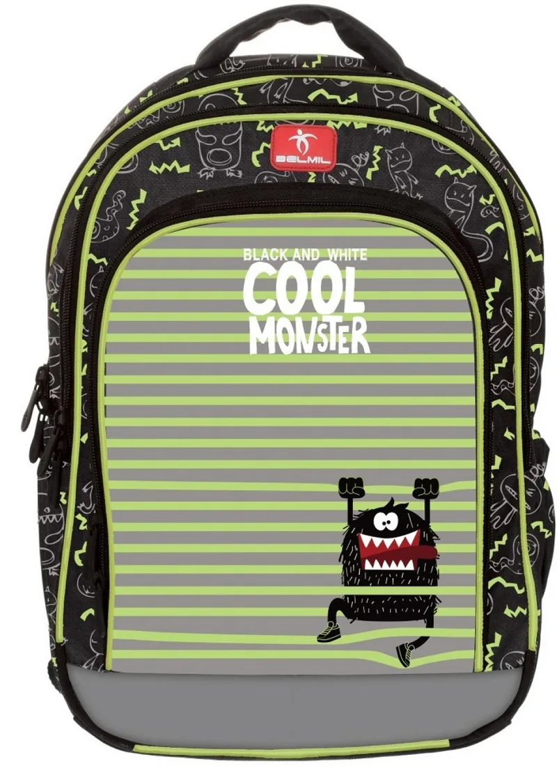 Ghiozdan Belmil Cool Monster 2 Compartimente