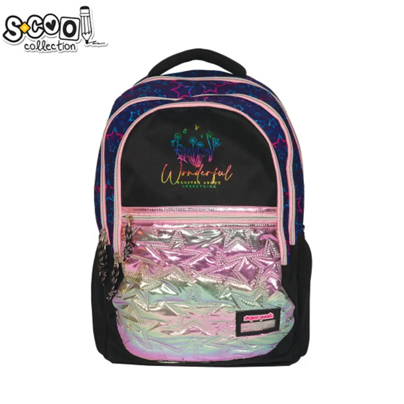 Ghiozdan Compartiment Laptop Superpack S-Cool 46x32x15cm Fete