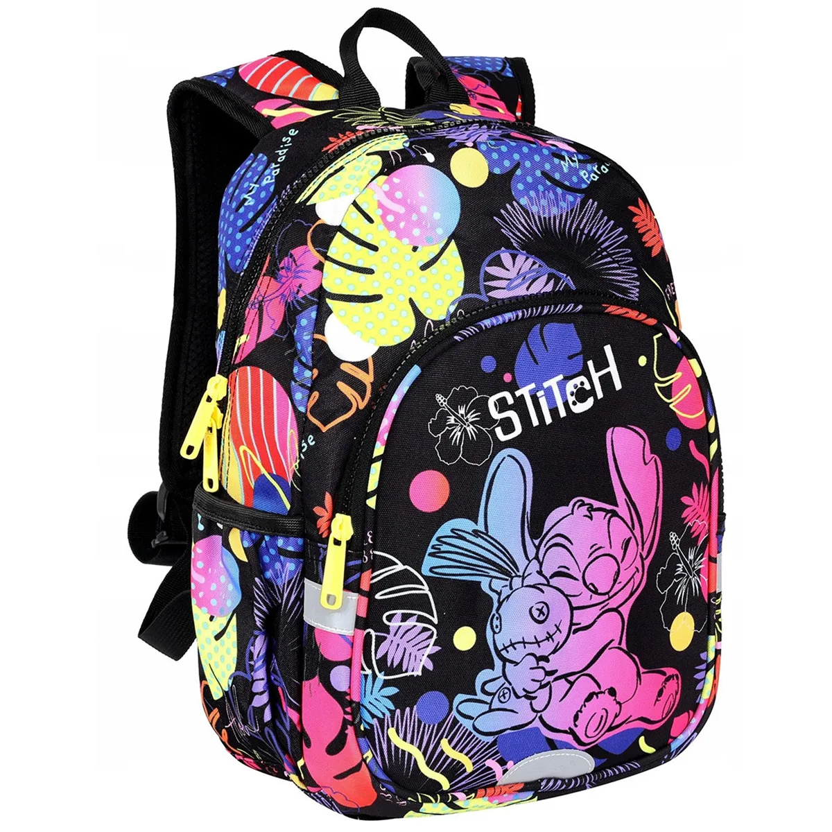 Ghiozdan Coolpack Disney Stitch si Toby 2 Compartimente Negru