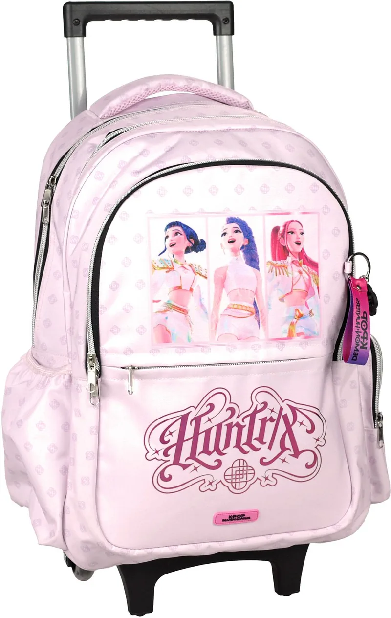 Ghiozdan cu Roti GIM K Pop Demon Hunters Huntrix Pink