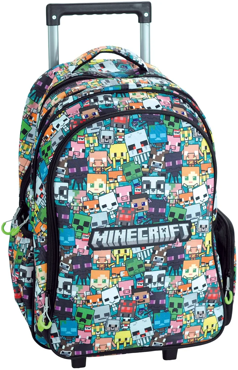 Ghiozdan cu Roți GIM Minecraft Chibi