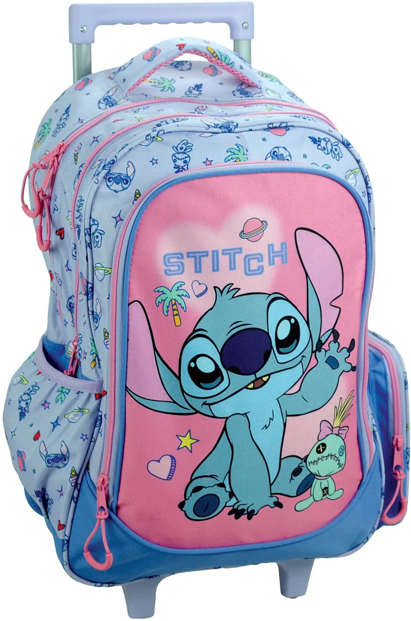 Ghiozdan cu Roți GIM Stitch Tropical