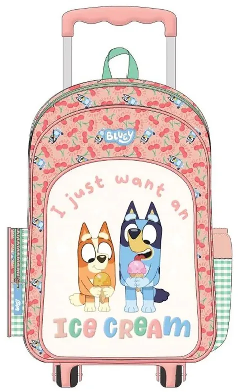 Ghiozdan cu Roti Graffiti Bluey Ice Cream