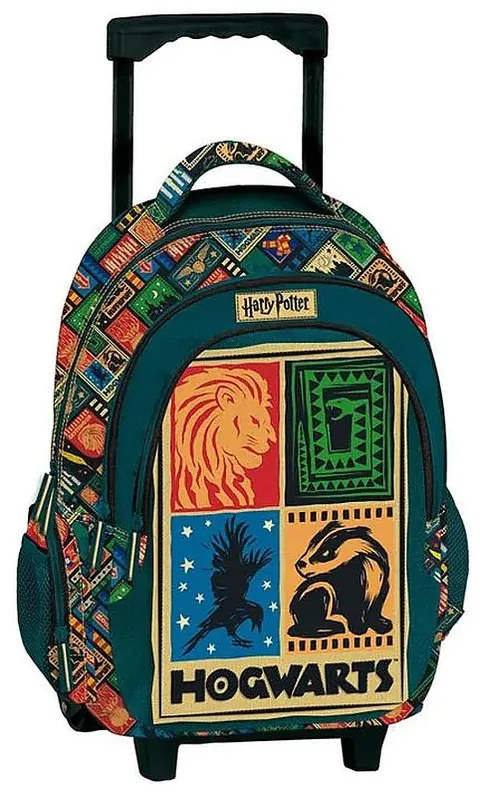 Ghiozdan cu Roti Graffiti Harry Potter Hogwarts Houses