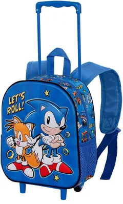 Ghiozdan cu Roti Karactermania Sonic Let's Roll 3D