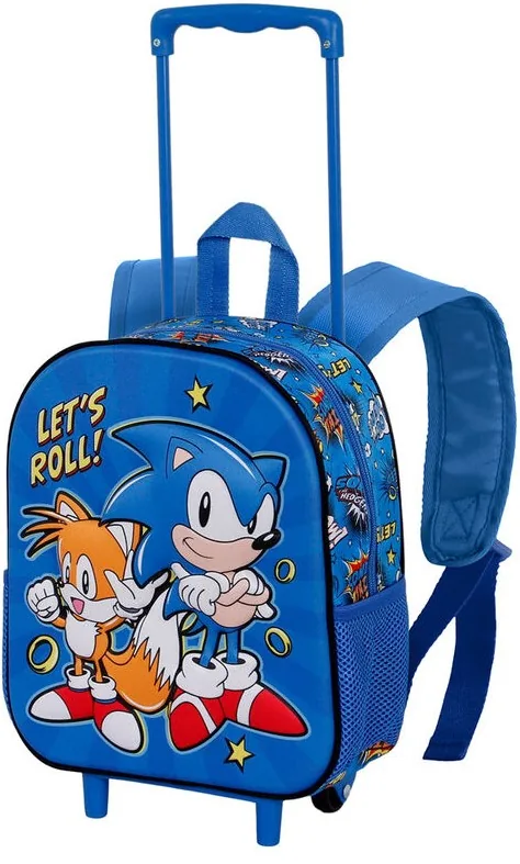 Ghiozdan cu Roti Karactermania Sonic Let's Roll 3D