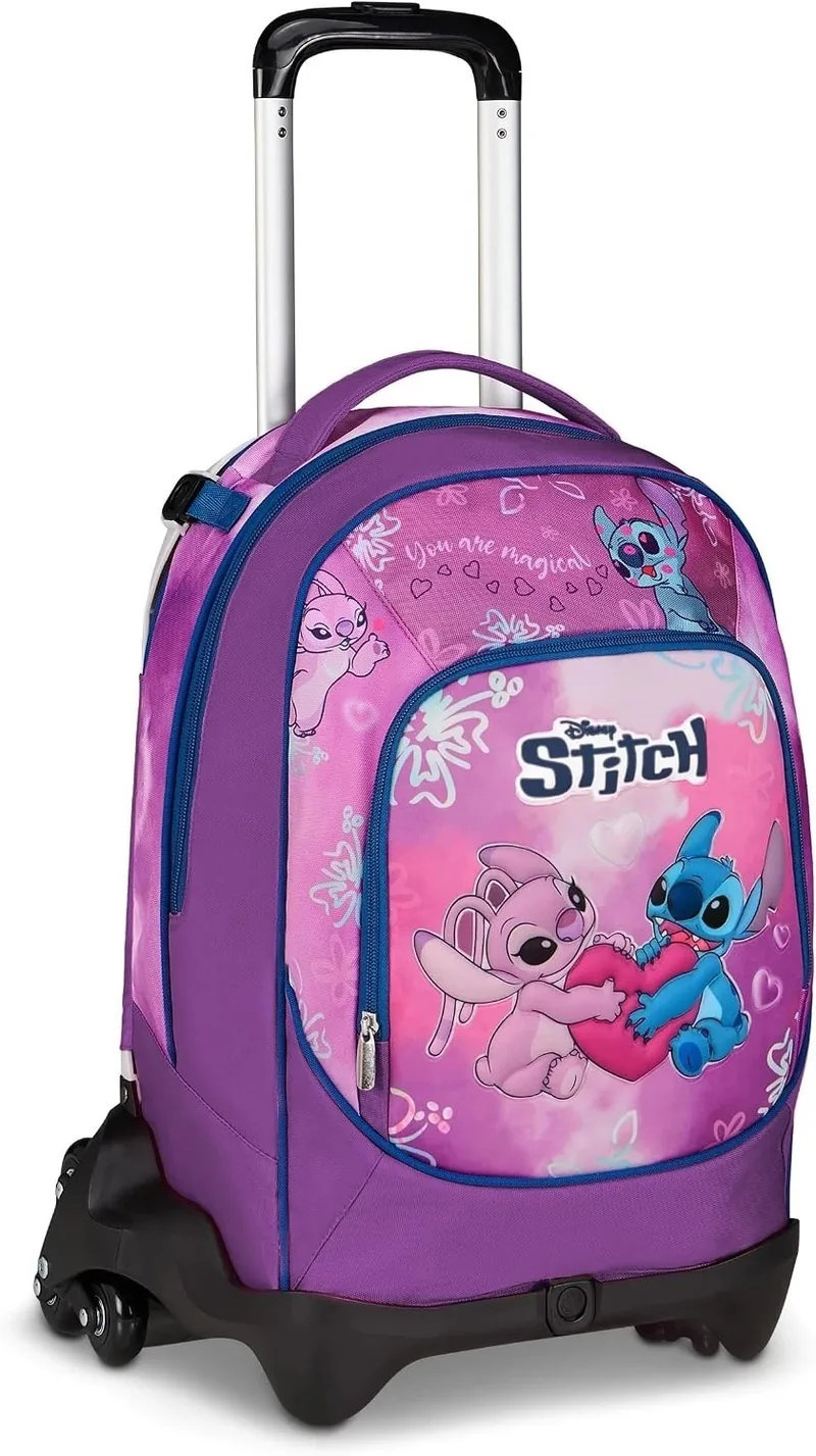 Ghiozdan cu Roti Seven Lilo si Stitch You Are Magical