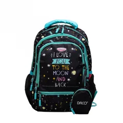 Ghiozdan Daco Neechipat 38x30x17cm Negru