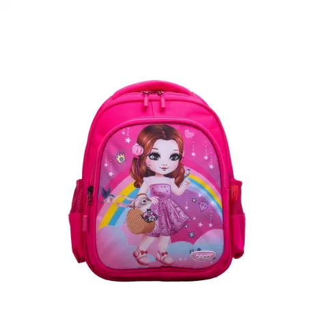Ghiozdan Daco Princess 30x24x11cm Rosu Neechipat