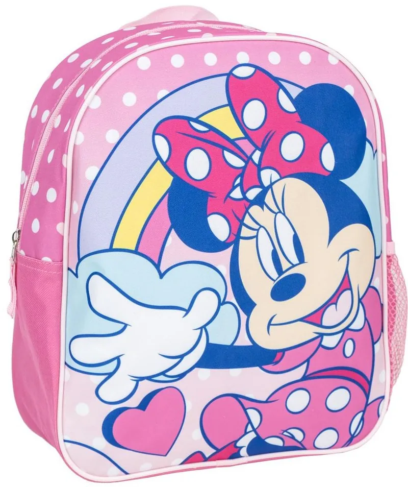 Ghiozdan de Grădiniță Cerda Minnie 3D Roz cu Puncte Albe