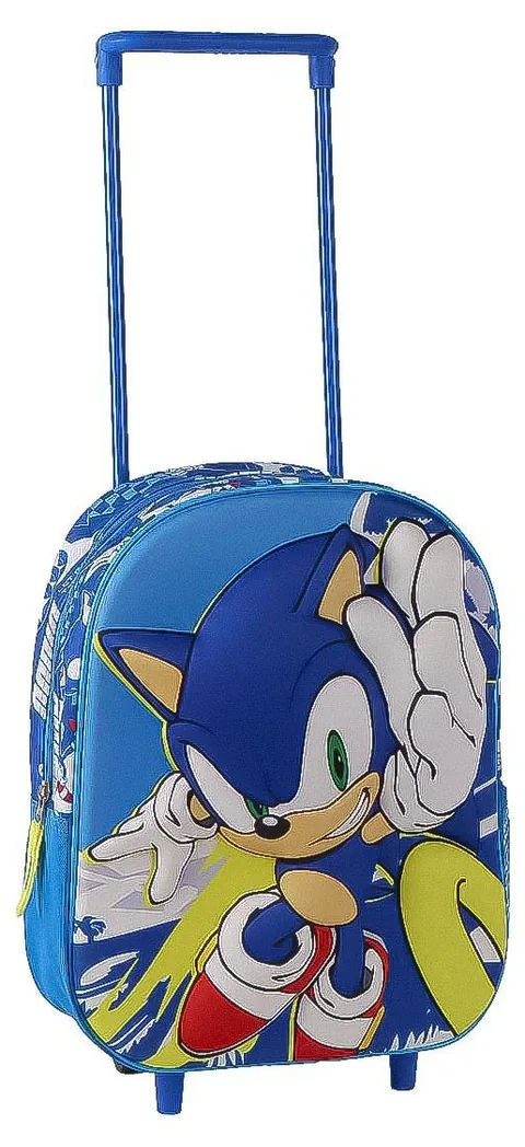 Ghiozdan de Gradinita Cerda Sonic 3D cu Roti TYAC0052995N