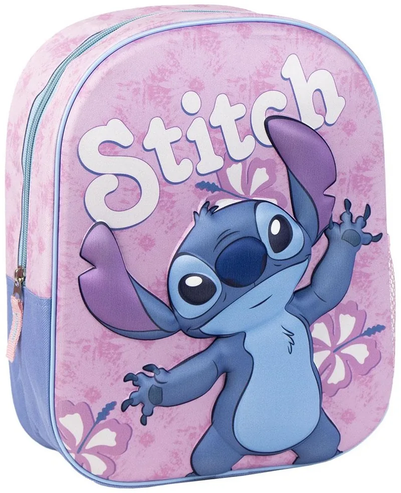 Ghiozdan de Gradinita Cerda Stitch 3D Roz