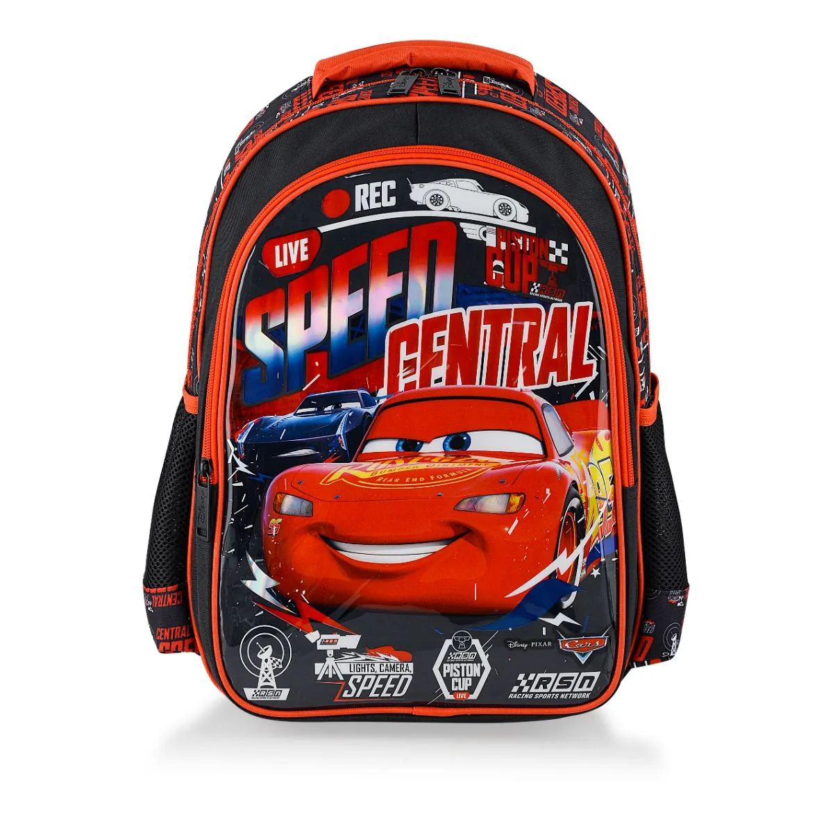 Ghiozdan Disney Cars Speed Central 2 Compartimente