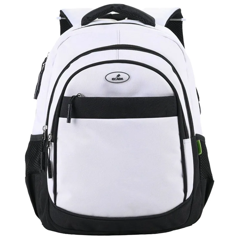 Ghiozdan Ecada Alb Negru 46x32x18cm
