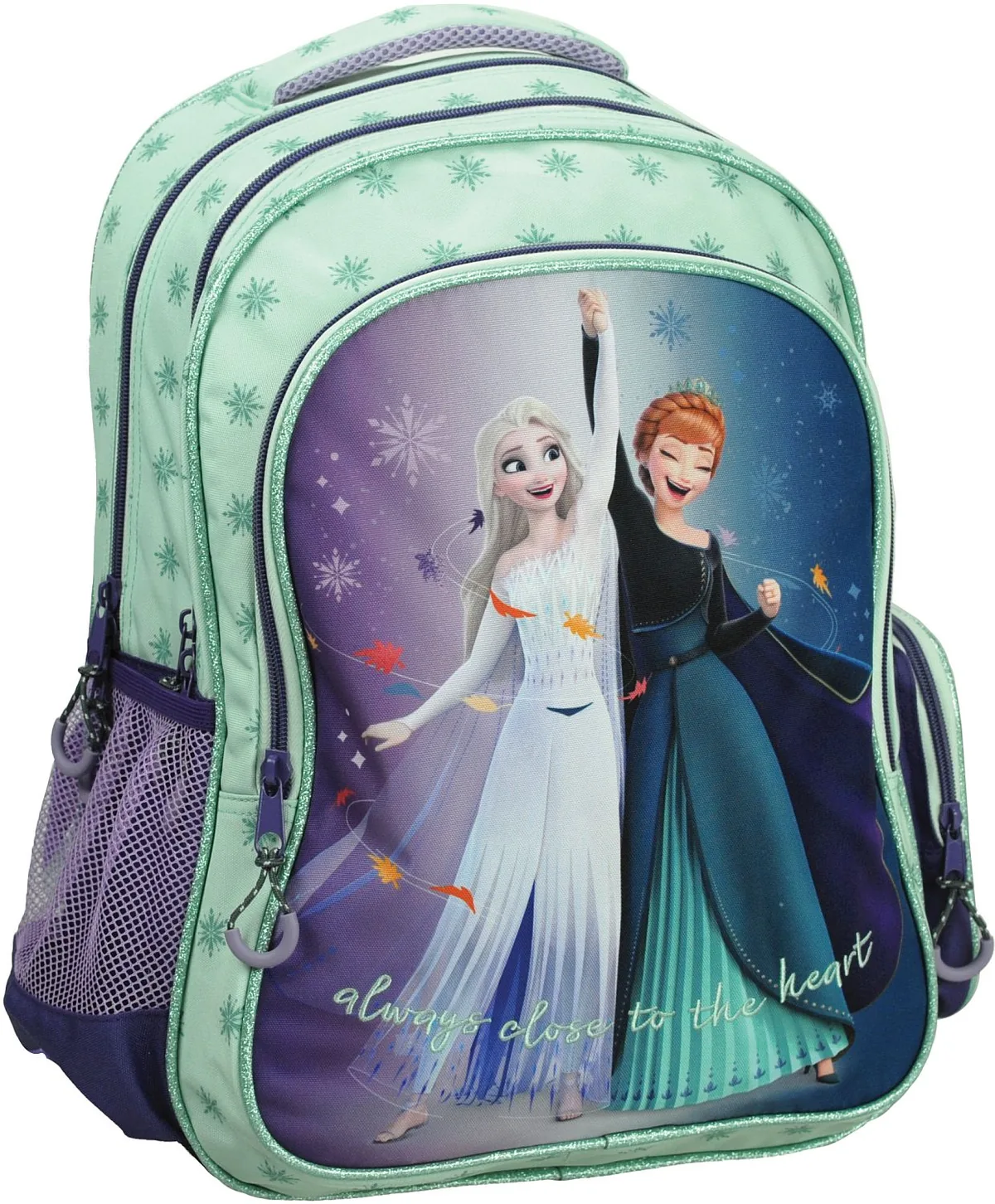 Ghiozdan GIM Frozen Idyllic 2 Compartimente