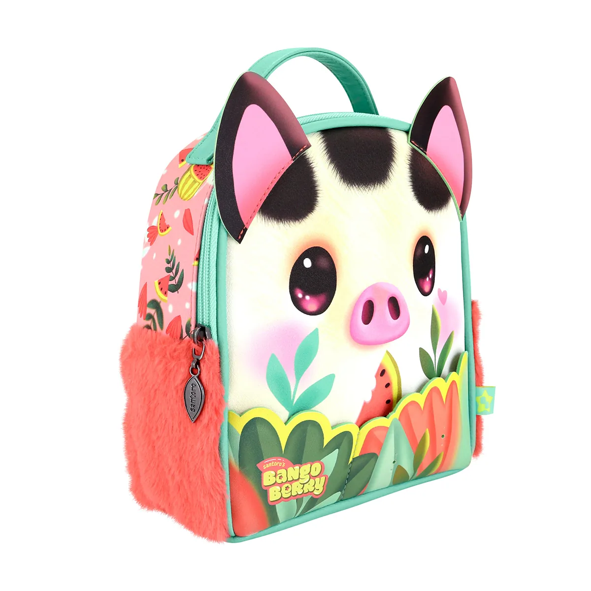 Ghiozdan Gorjuss Piggy Porcusorul Set Pinuri 21x23x9cm