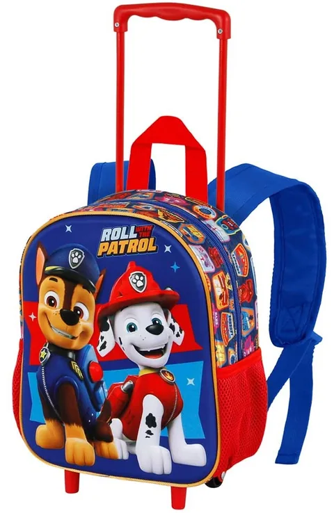 Ghiozdan Gradinita cu Roti Karactermania Paw Patrol Duty 3D